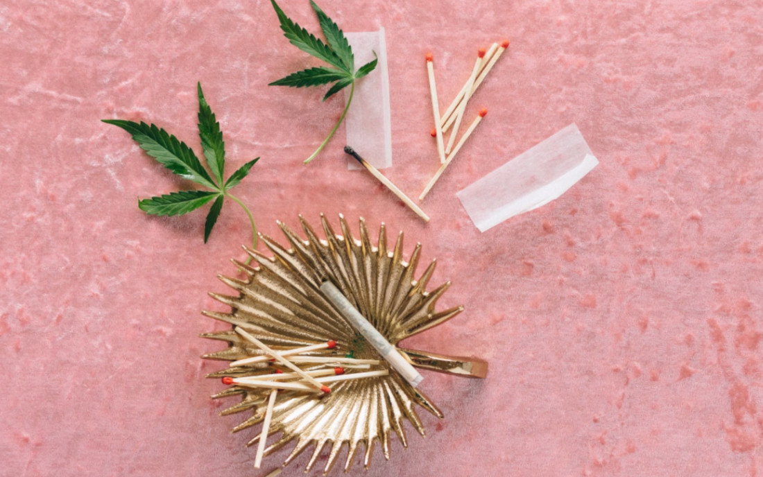 Skręt z marihuaną z THC